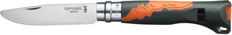 Kinderzakmes OPINEL N°07 Outdoor Junior khaki met fluitje