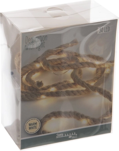 LED-lichtsnoer 3 m warm geel 30 LED