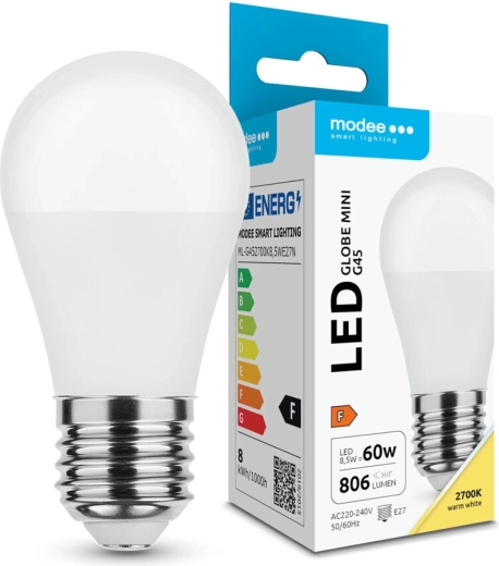 LED-Glühbirne Modee Globe Mini G45 8,5 W E27 806 lm warmweiß