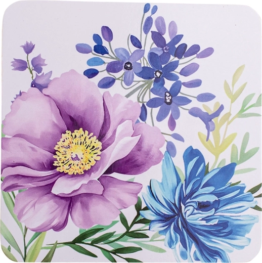 Strelitzia Coasters 10 × 10 cm, set of 4 in a gift Color Box