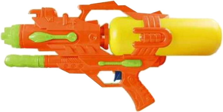 Grand pistolet à eau 45 cm avec pompe, orange - 1 pièce