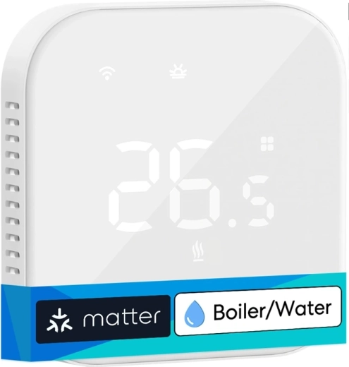 Slimme Wi‑Fi thermostaat Meross voor ketels en watergedragen vloerverwarming