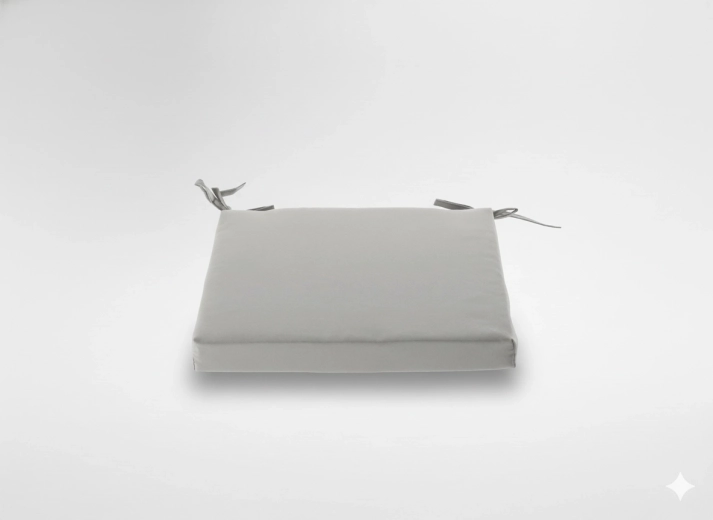 Chair cushion 40 × 40 × 5 cm light grey