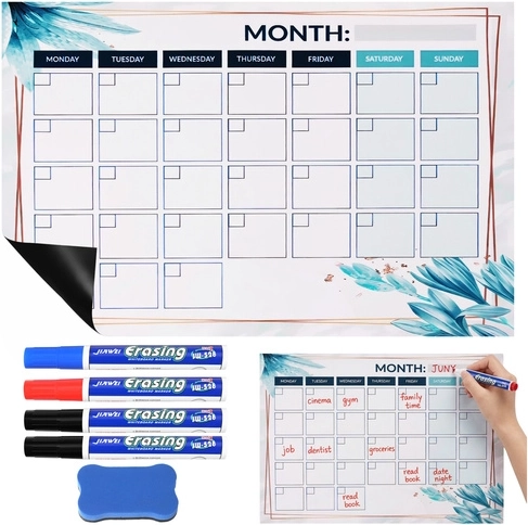 Planificateur magnétique effaçable à sec pour réfrigérateur Maaleo 30 × 40 cm