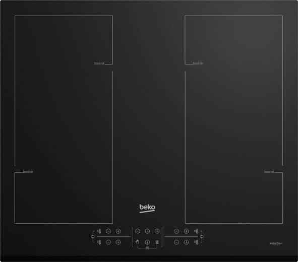 Table de cuisson à induction BEKO 60 cm avec gestion de la consommation