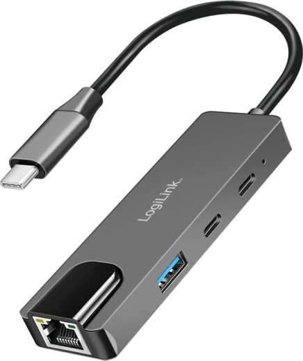 USB-C hub 3.2 Gen 1 with 3 ports and 2.5G Gigabit Ethernet
