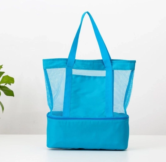 Sac de pique-nique avec poche isotherme - bleu