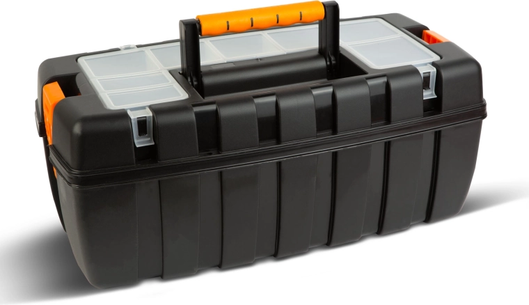 Kunststof gereedschapskoffer met organizer 55 × 27 × 23 cm
