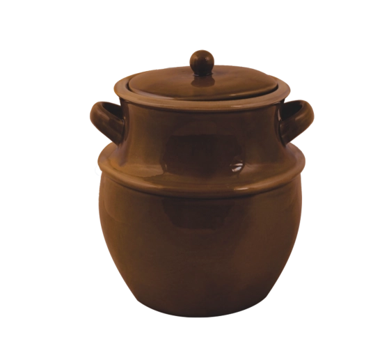 Keramischer Gärtopf mit Deckel 4 l