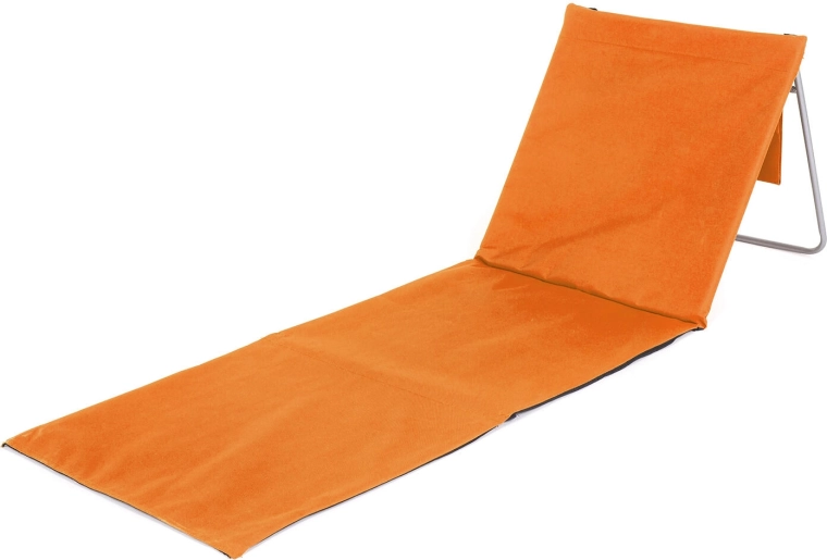 AUSTIN Beach Folding Mat with Backrest 160 × 54 cm, Orange