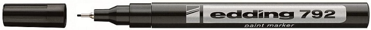 Black paint marker Edding with round tip 0.8 mm