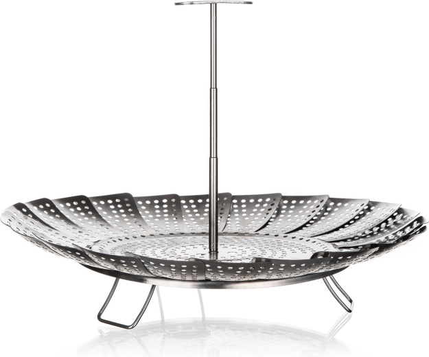 Opvouwbare roestvrijstalen stoommand 23 cm CULINARIA met handgreep