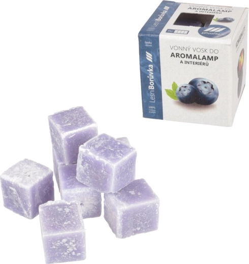 Geurwaxblokjes bosbes voor aromalamp (8 stuks)