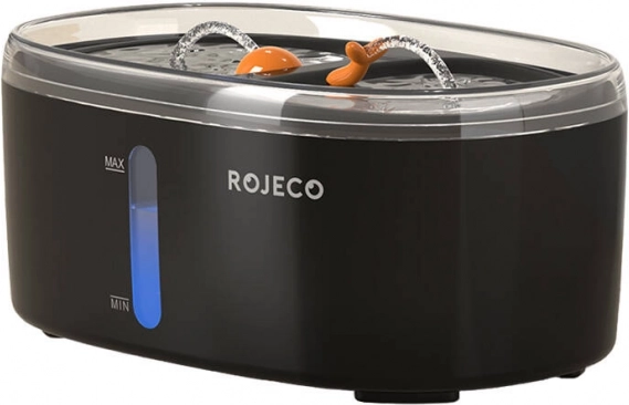 Rojeco huisdier-waterfontein 2,5 l – zwart