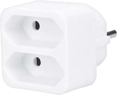 Solight verdeelstekker 2× 2,5 A wit