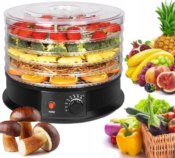 Electric Food Dehydrator, 5-tier, 250 W, Ø 32 cm