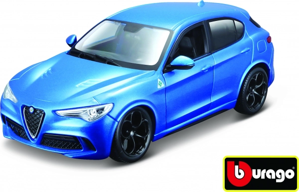Bburago 1:24 Alfa Romeo Stelvio blauw 18-21086