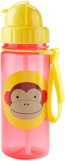 Gobelet Skip Hop Zoo avec paille, singe, 385 ml