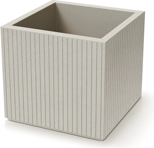 Coro Square Planter 48 × 48 × 44 cm – sand