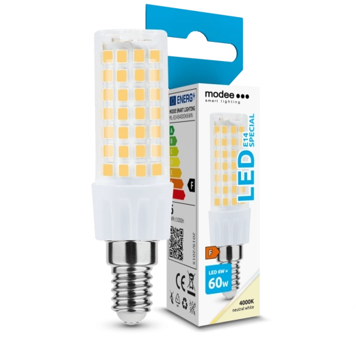 Modee Lighting LED Keramik-Glühbirne E14 6 W 4000 K, 600 lm