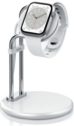 Aluminium standaard voor Apple Watch opladen – zilver