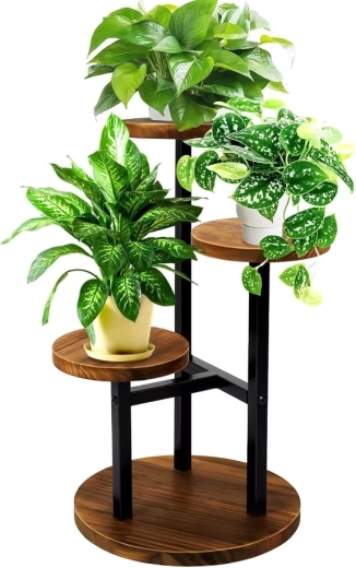 Renew Force triple plant stand, round loft 54 cm