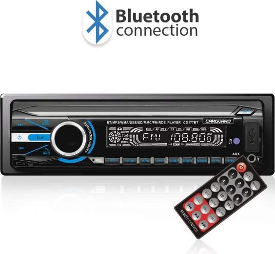 CARGUARD autoradio met Bluetooth, USB en FM-radio