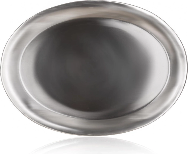 Ovale roestvrijstalen serveerschaal Azora 25 × 19 cm mat