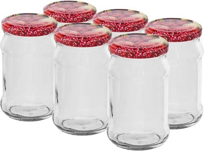 Canning Jars with Lids 300 ml, Set of 6