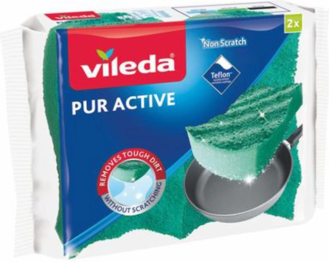 Medium Sponge Vileda Pur Active 2 pcs