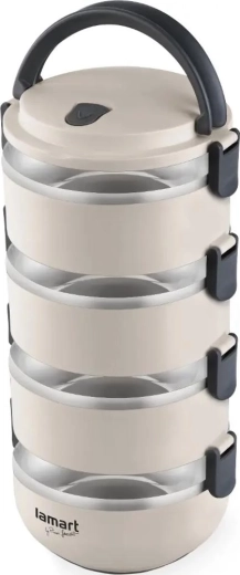 Lamart 4-Tier Thermal Food Carrier, 2.4 L