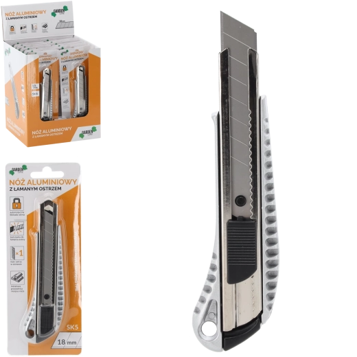 Aluminum snap-off knife 18 mm