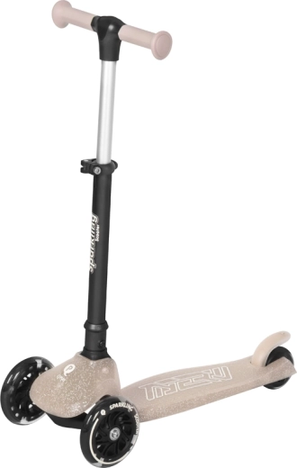 Qplay Sparkling black pro scooter for children 3+ – Nude pink