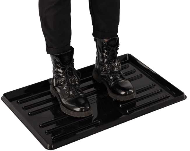 Abtropfmatte für Schuhe 40 × 60 cm Schwarz