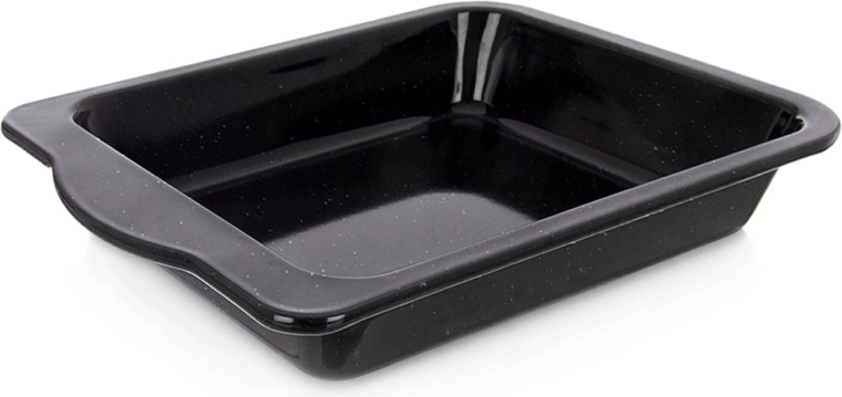 Plaque à pâtisserie émaillée profonde rectangulaire 36 × 26 × 5 cm