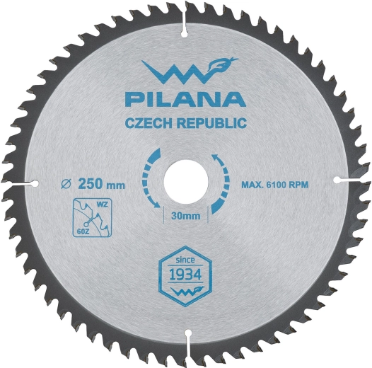 Lame de scie PILANA SK 5255 WZ 250 mm, 60 dents, alésage 30 mm