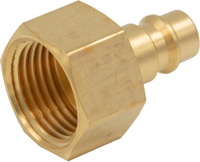 Brass nipple with 1/2″ female thread