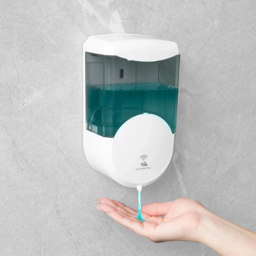 Automatic Wall-Mounted Soap Dispenser 600 ml, Smoked