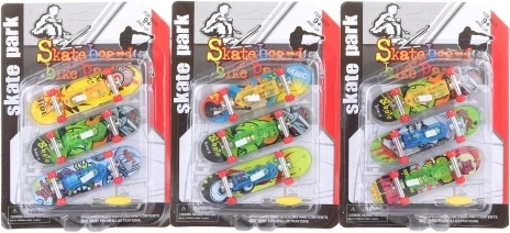Set vinger-skateboards met licht, 3 stuks