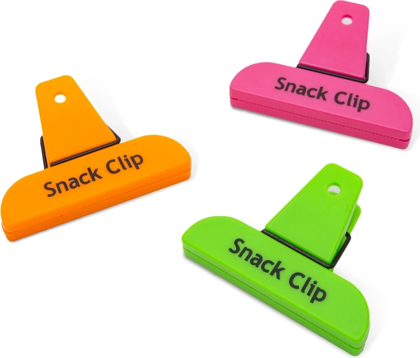 Clip de fermeture pour sachets - 3 pièces