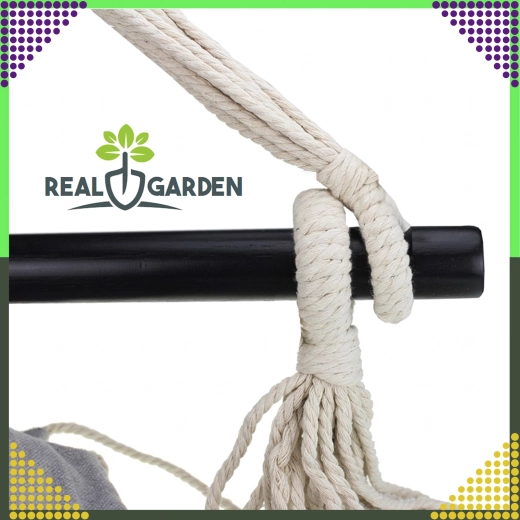 Fauteuil suspendu brésilien avec coussins, gris foncé