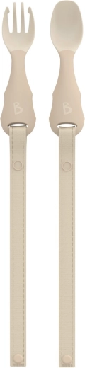 Bibado Handi kinderbestek met clip fawn