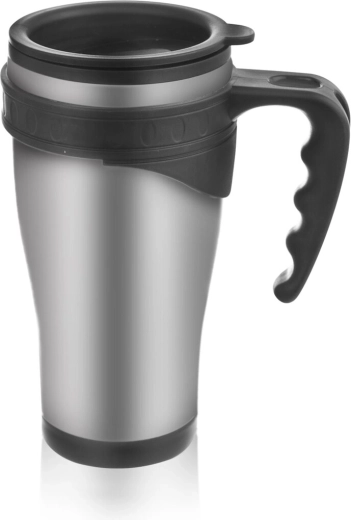 Stainless Steel Travel Mug 450 ml with Silicone Lid