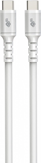 USB C - USB C silicone cable 1 m white