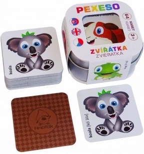 Pexeso for Children Animals in a Tin Box