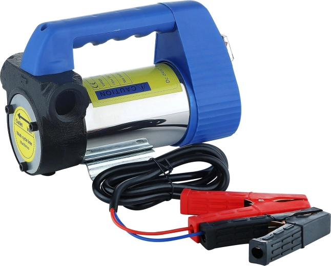 Electric 12V pump for suction and transfer of diesel and oil
