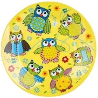 Dessert Plate 20 cm Owl ceramic