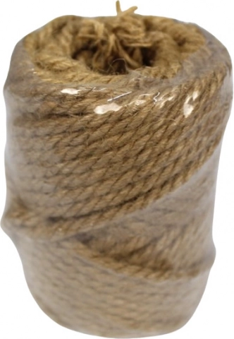 Jute twine 23 m 200 g brown natural