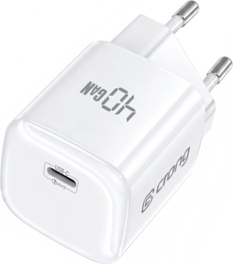Crong NEO GaN USB‑C-Netzladegerät 40 W PD 3.2 mit AVS