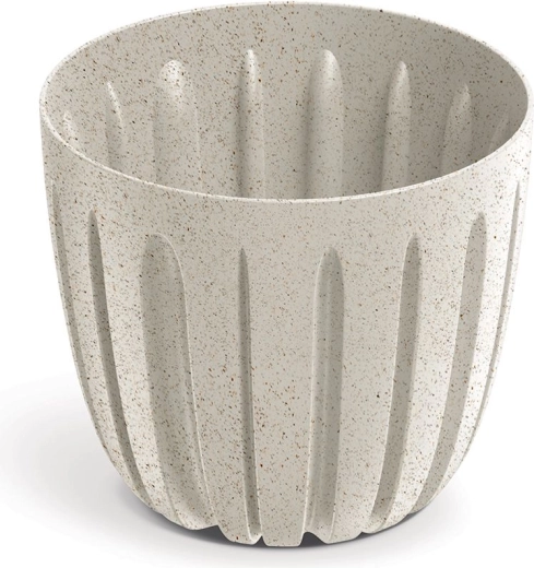 Cache-pot Wario Eco Wood 13,8 cm blanc